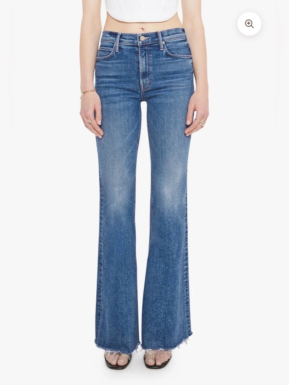 MOTHER THE DOOZY SNEAK FRAY Jeans WASH LETS SPLIT